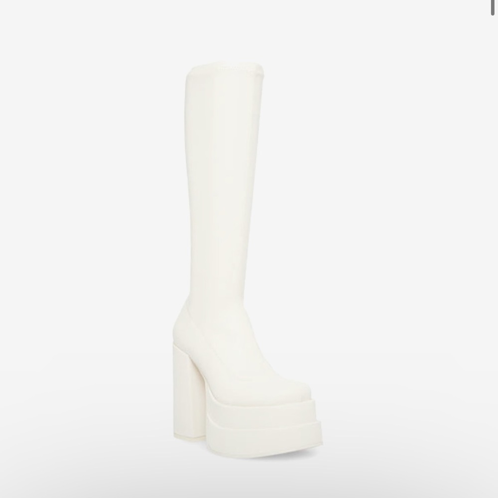 Steve Madden Cypress off white boots
